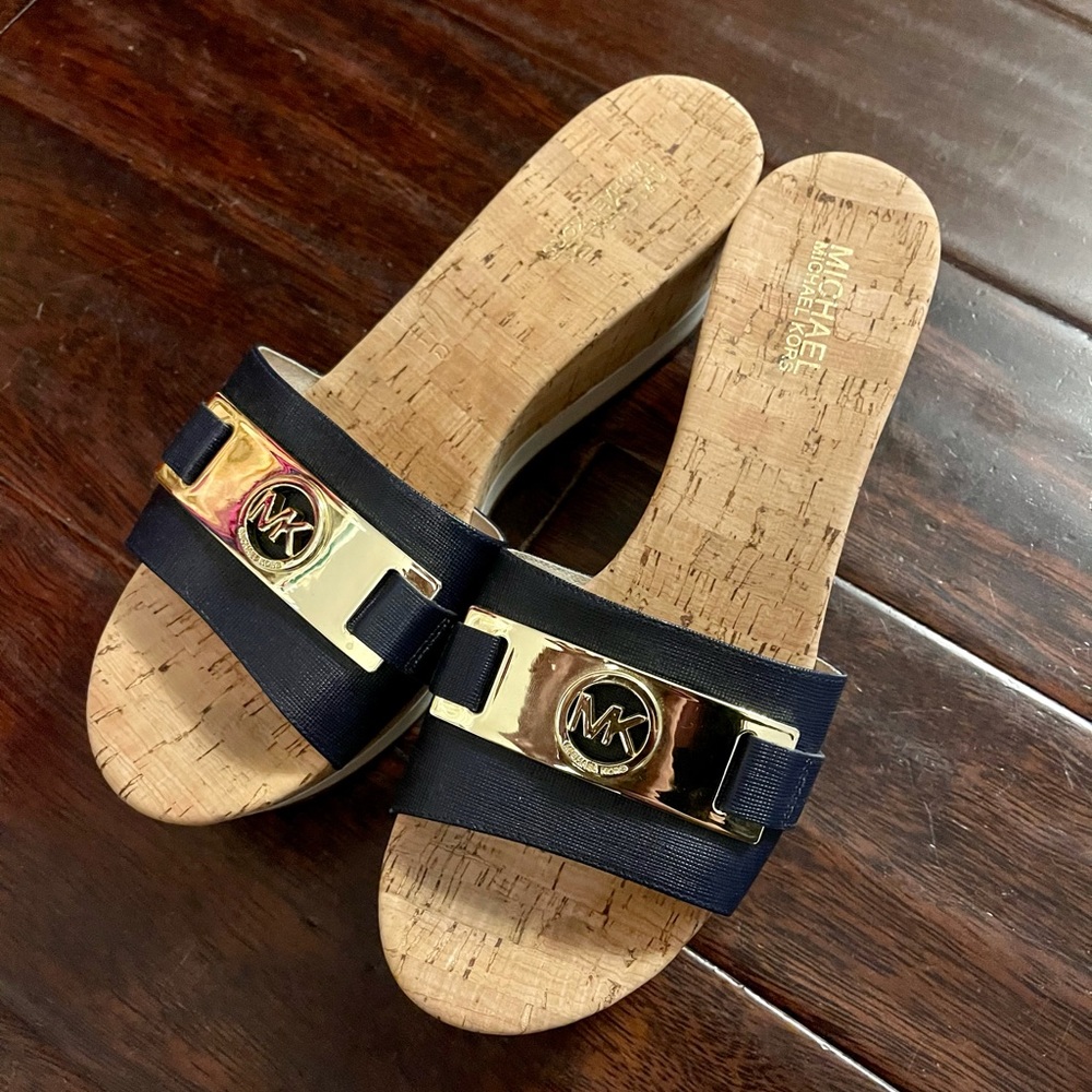 Michael Warren Platform Wedge Sandals